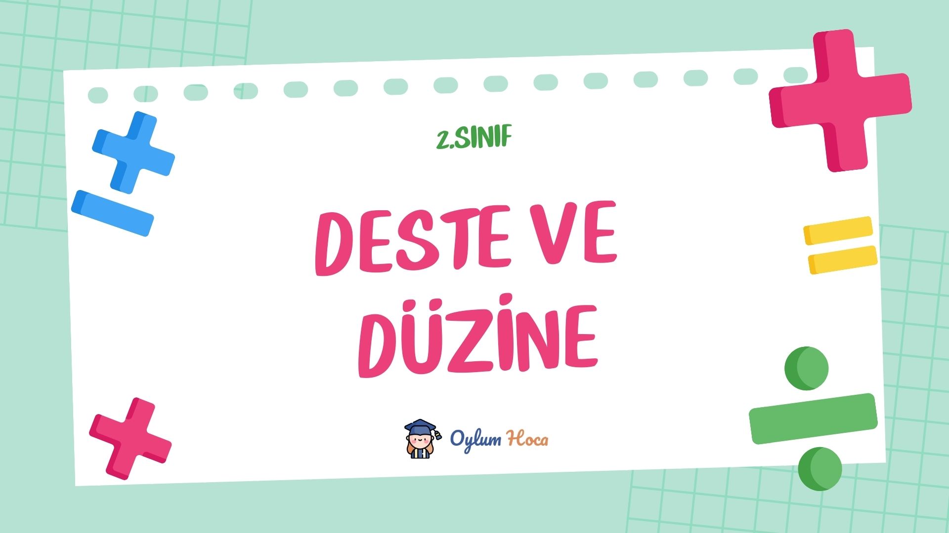 2. Sınıf Deste ve Düzine, 1. sayfa