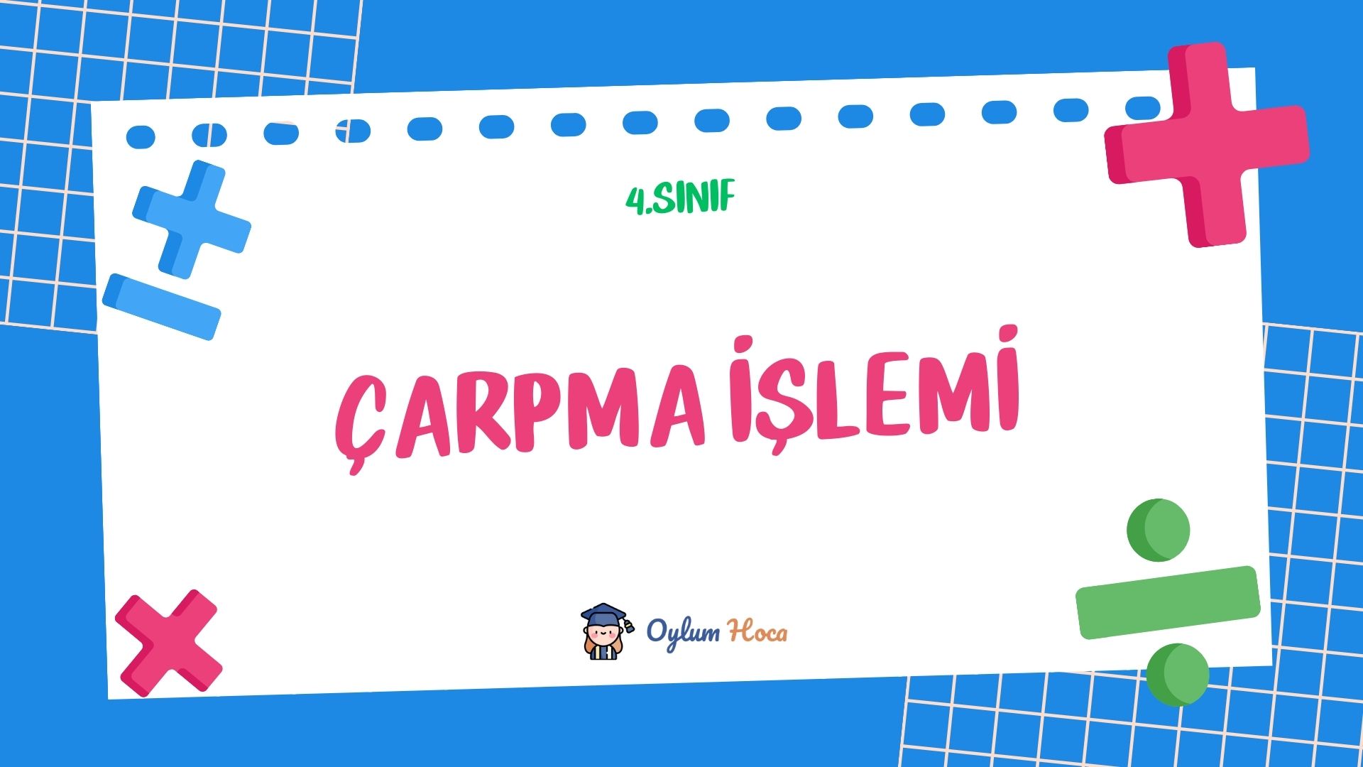 4. Sınıf Çarpma İşlemi, 1. sayfa