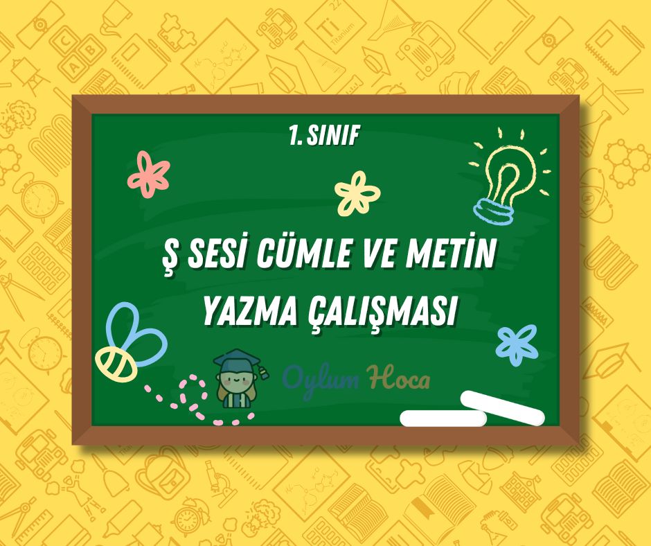 Ş Sesi Cümle ve Metin Yazma Çalışması, 1. sayfa