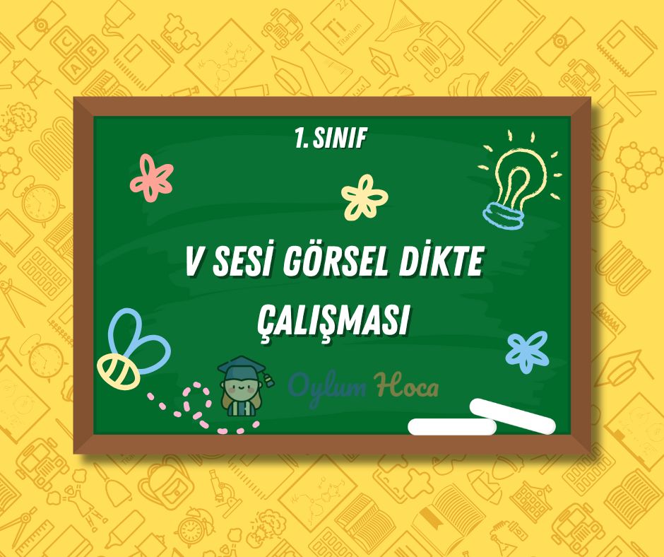 V Sesi Görsel Dikte Çalışması, 1. sayfa